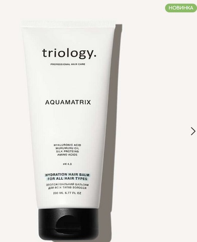 Зволожувальний бальзам для всіх типів волосся Aquamatrix Triology. 200 мл TO008 фото