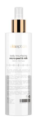 Освітлюючий спрей &ndash; ресурфейсер для тіла Ekseption Body Resurfacing Micro-Peel & Milk 400мл EC041 фото