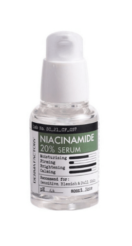 Освітлююча, протизапальна та себорегулююча сироватка сироватка Niacinamide 20% Serum 30 мл DF070 фото